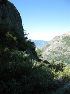 view of the N Mokelumne River flowing West